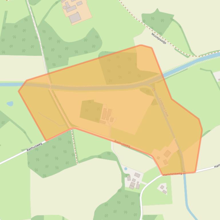 Kaart van postcodegebied 7251RC.