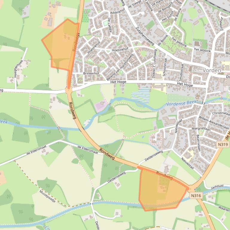 Kaart van postcodegebied 7251RT.
