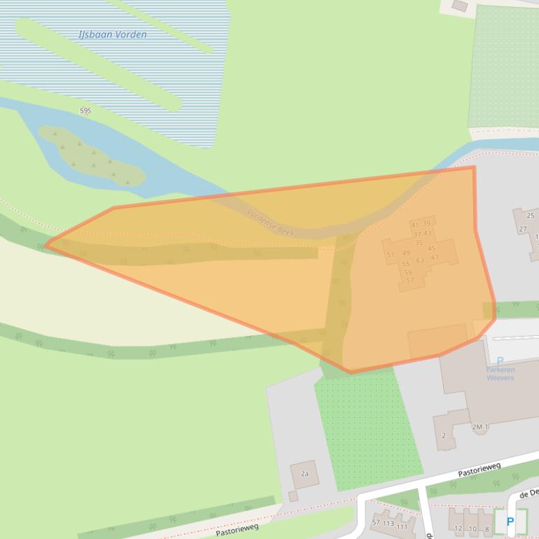 Kaart van postcodegebied 7251SC.