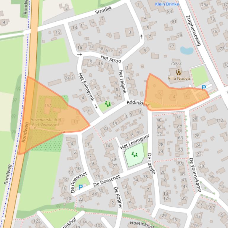 Kaart van postcodegebied 7251VG.