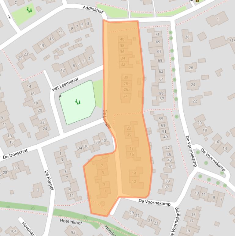 Kaart van postcodegebied 7251VM.