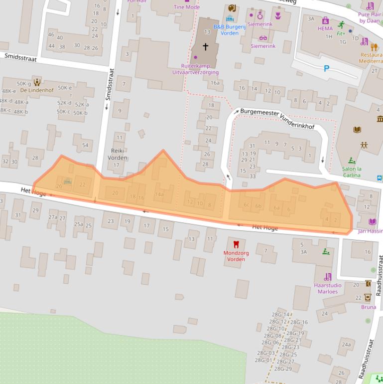 Kaart van postcodegebied 7251XW.