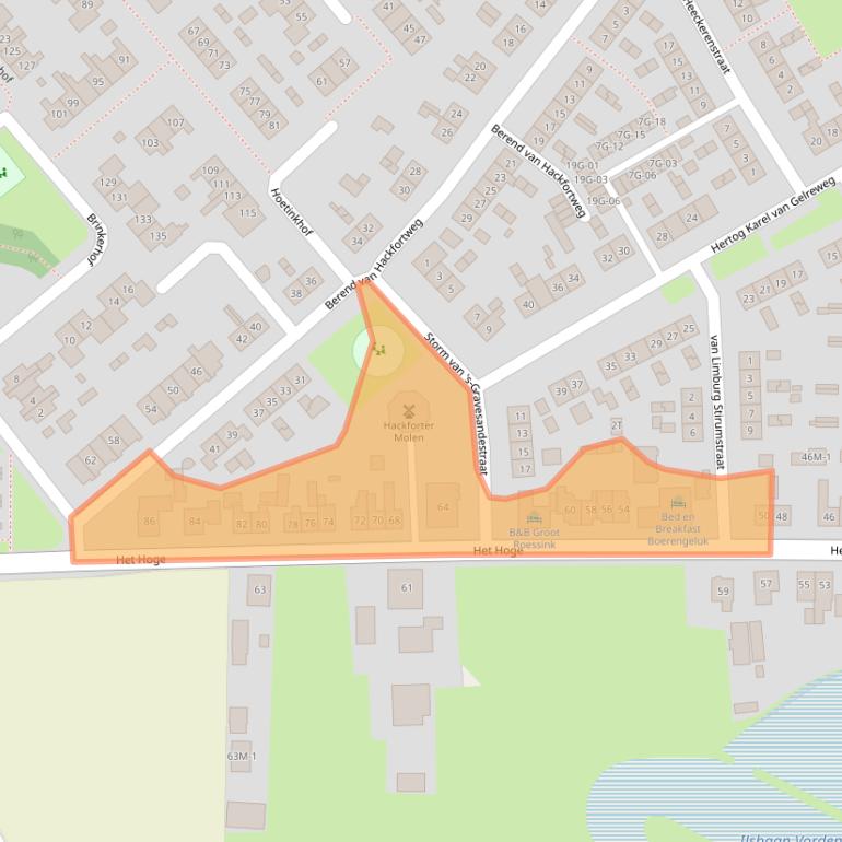 Kaart van postcodegebied 7251XZ.