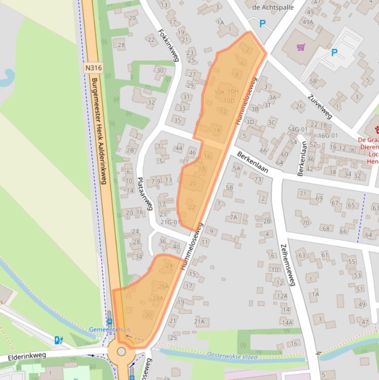 Kaart van postcodegebied 7255AH.