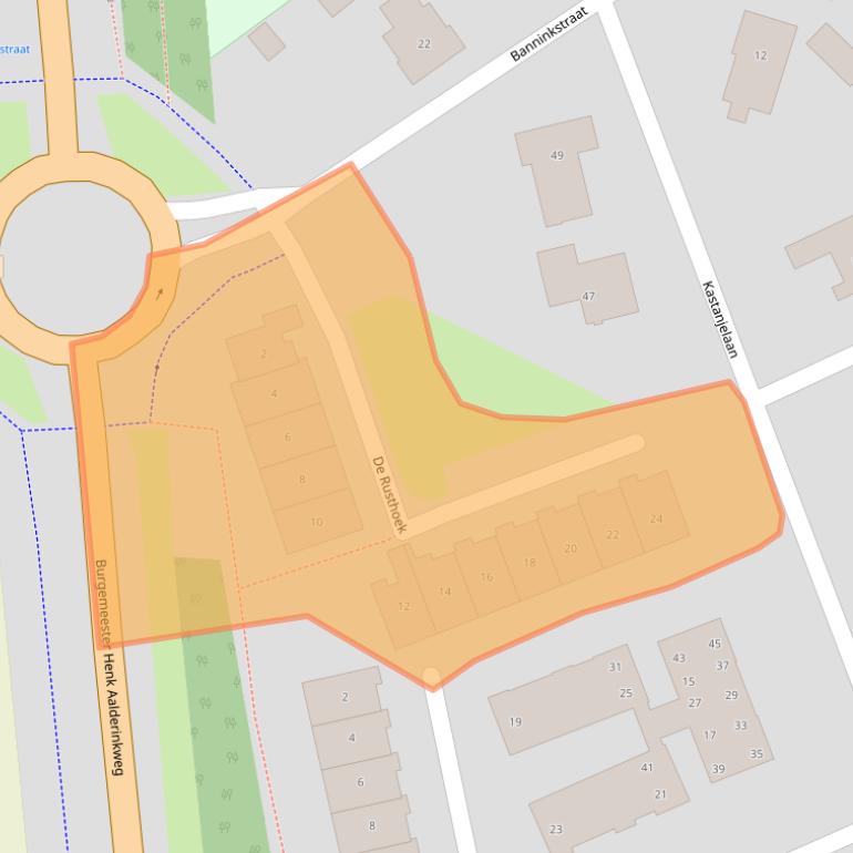 Kaart van postcodegebied 7255AL.