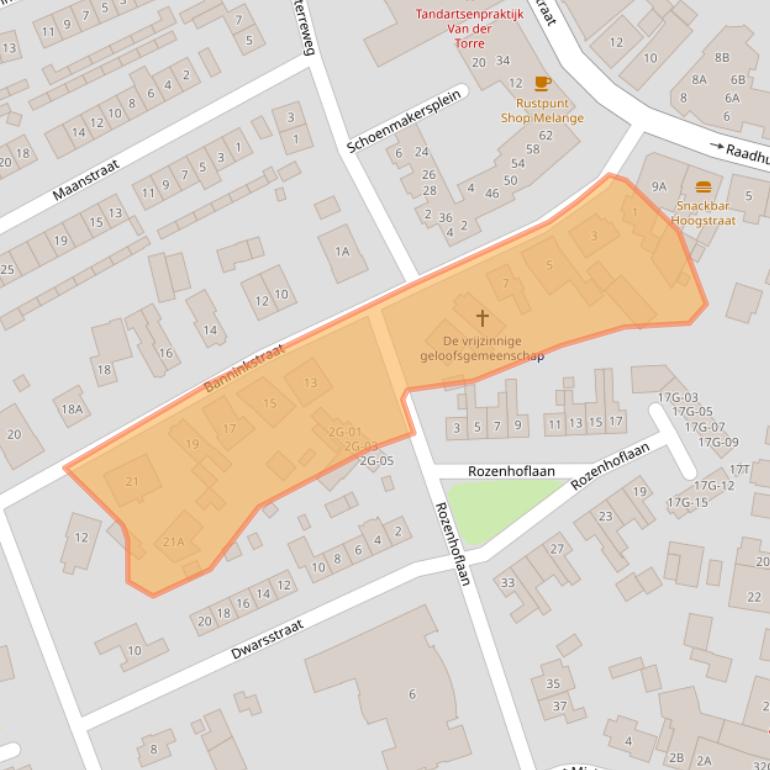 Kaart van postcodegebied 7255AT.