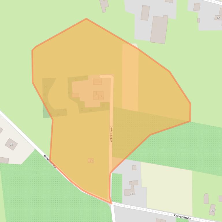 Kaart van postcodegebied 7255BH.