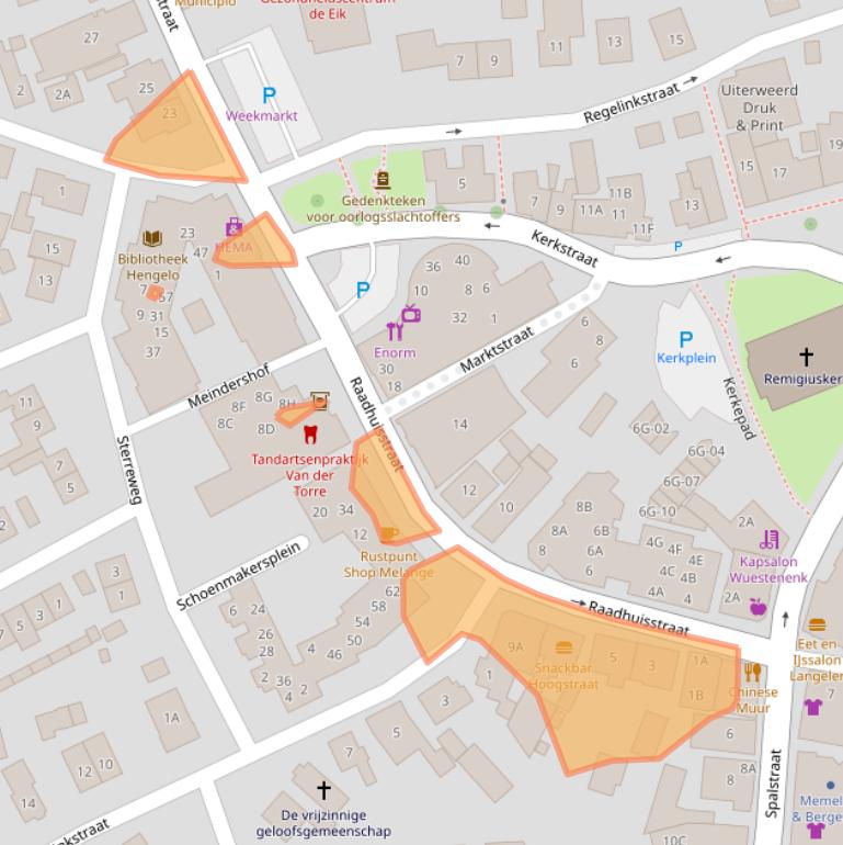 Kaart van postcodegebied 7255BK.