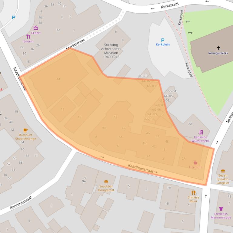 Kaart van postcodegebied 7255BM.