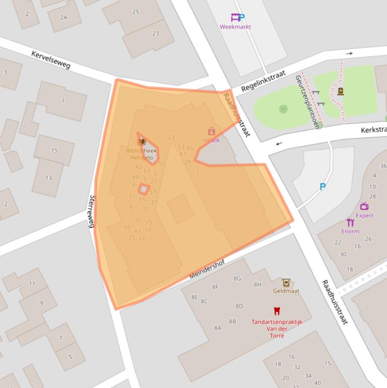 Kaart van postcodegebied 7255BT.