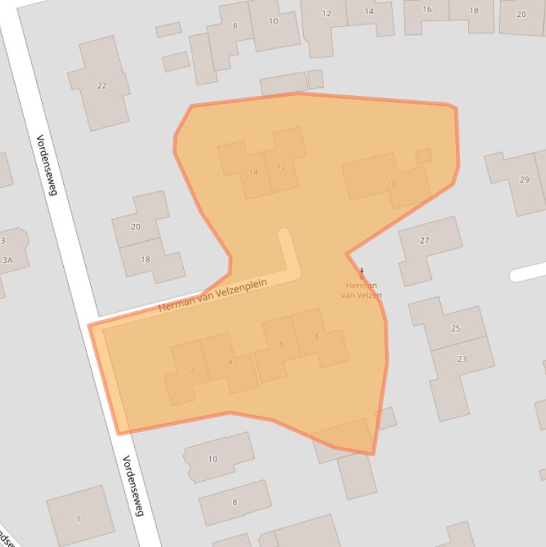 Kaart van postcodegebied 7255BZ.