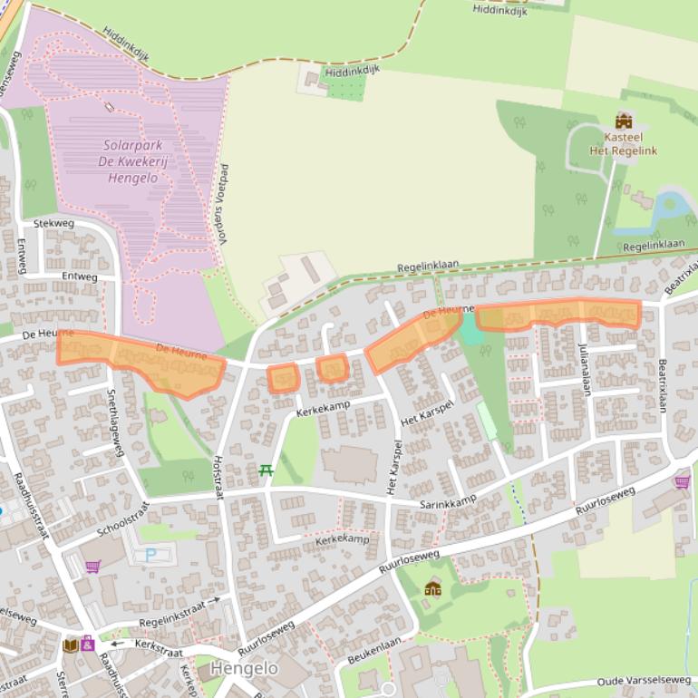 Kaart van postcodegebied 7255CL.