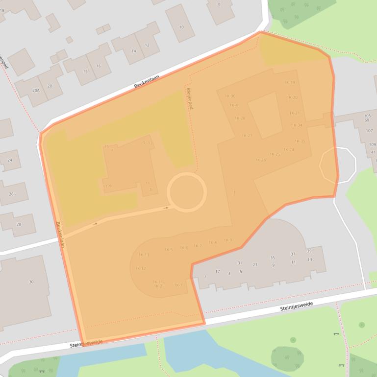 Kaart van postcodegebied 7255DK.