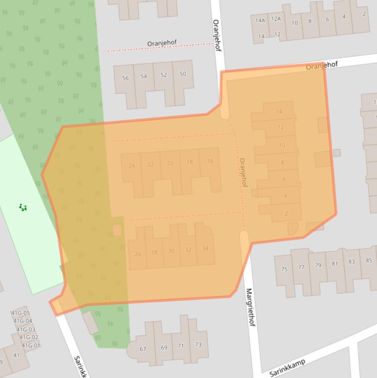 Kaart van postcodegebied 7255EA.