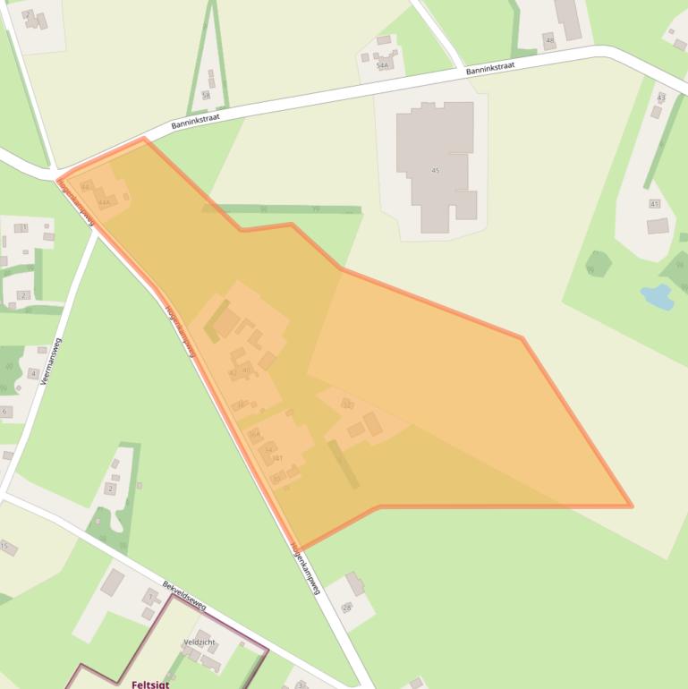 Kaart van postcodegebied 7255JZ.