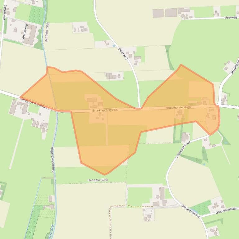 Kaart van postcodegebied 7255KL.