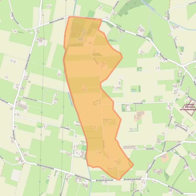 Kaart van postcodegebied 7255KP.