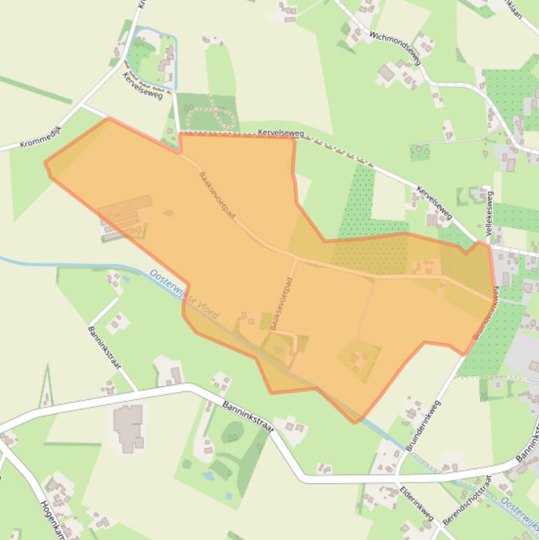Kaart van postcodegebied 7255KV.