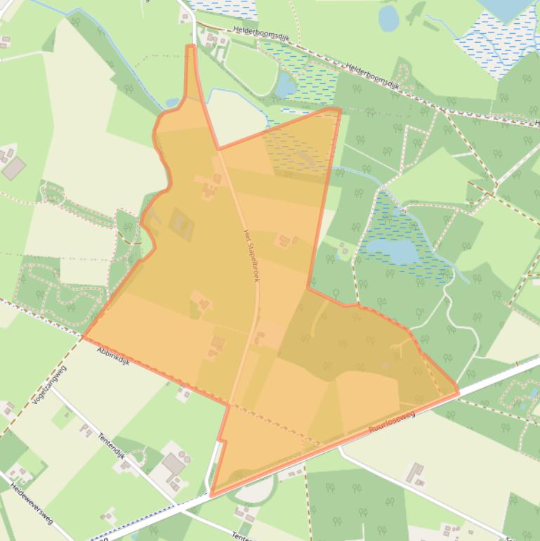 Kaart van postcodegebied 7255LZ.