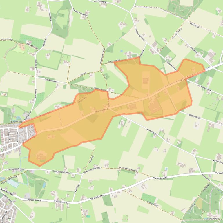Kaart van postcodegebied 7255MA.
