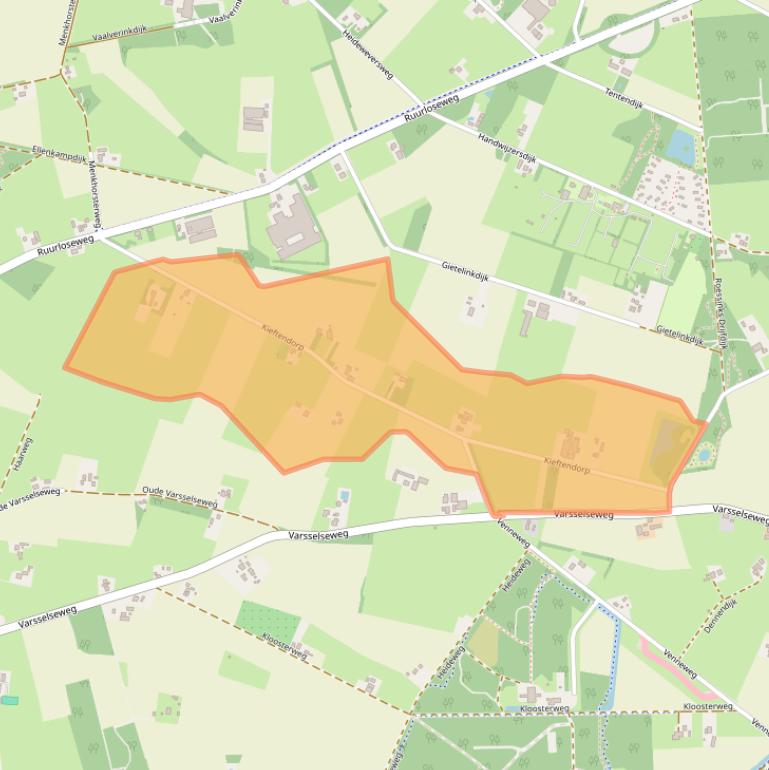 Kaart van postcodegebied 7255MG.