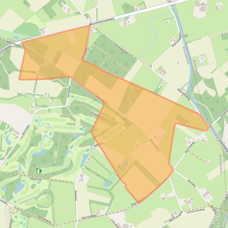 Kaart van postcodegebied 7255MX.