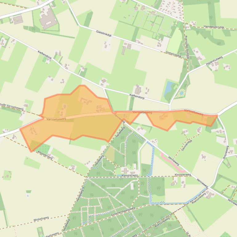 Kaart van postcodegebied 7255NP.