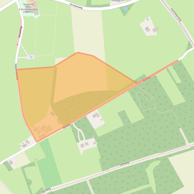 Kaart van postcodegebied 7255NT.