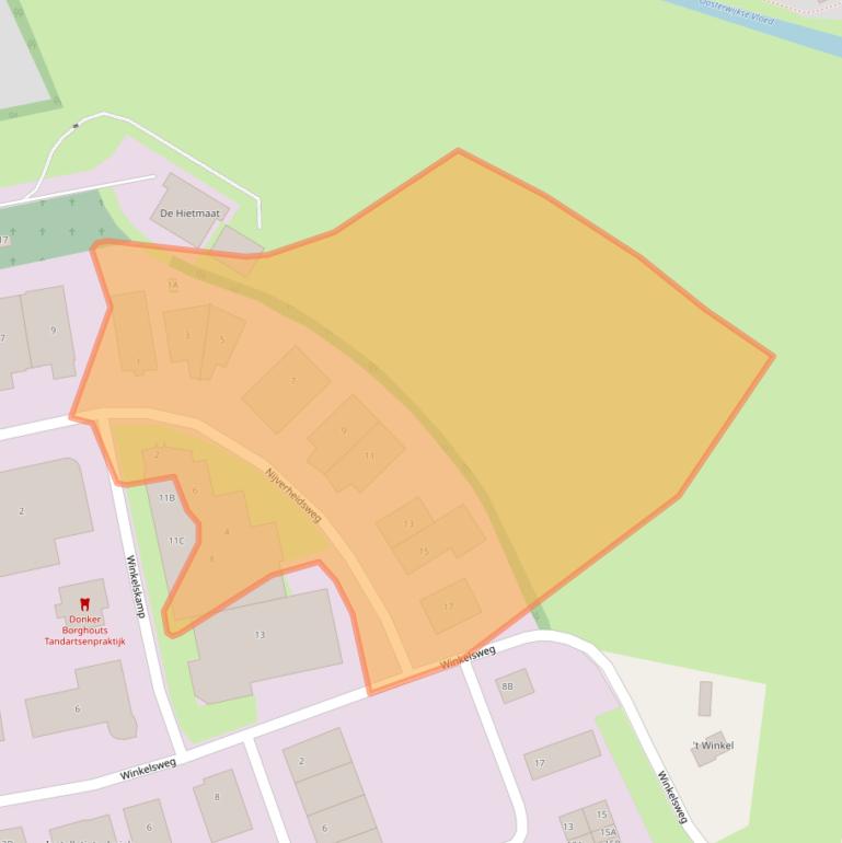 Kaart van postcodegebied 7255RA.