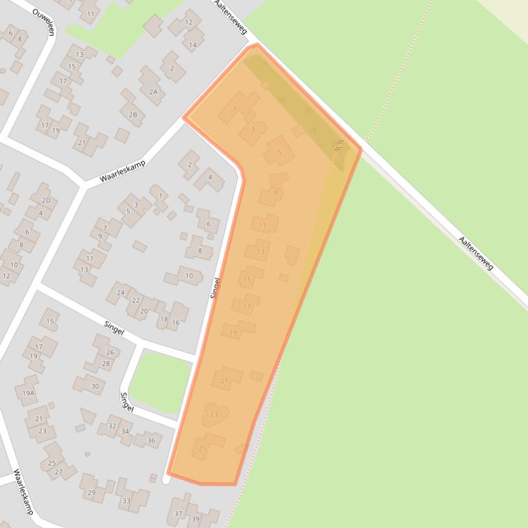 Kaart van postcodegebied 7255WK.