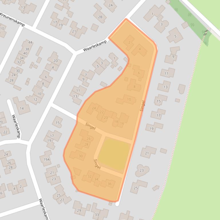 Kaart van postcodegebied 7255WL.