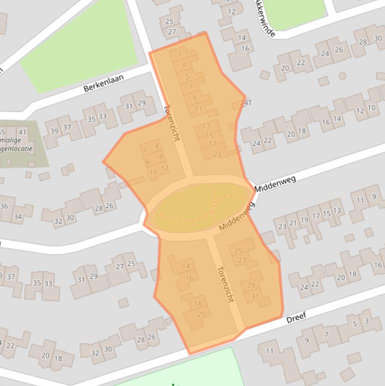 Kaart van postcodegebied 7255WX.