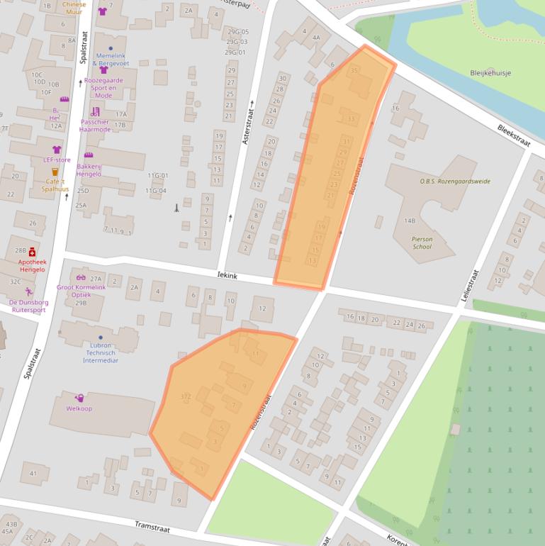 Kaart van postcodegebied 7255XS.