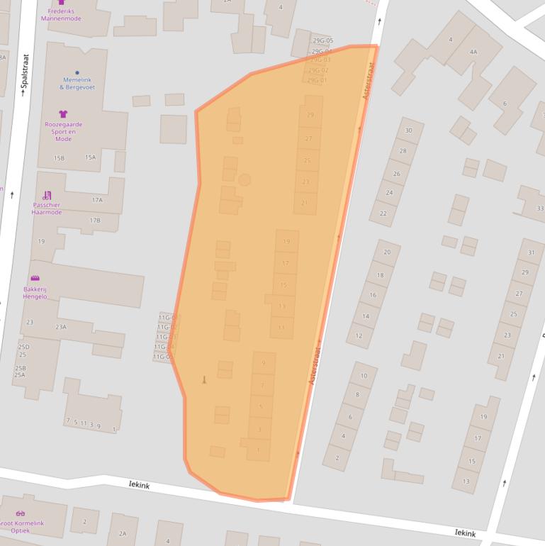 Kaart van postcodegebied 7255XV.