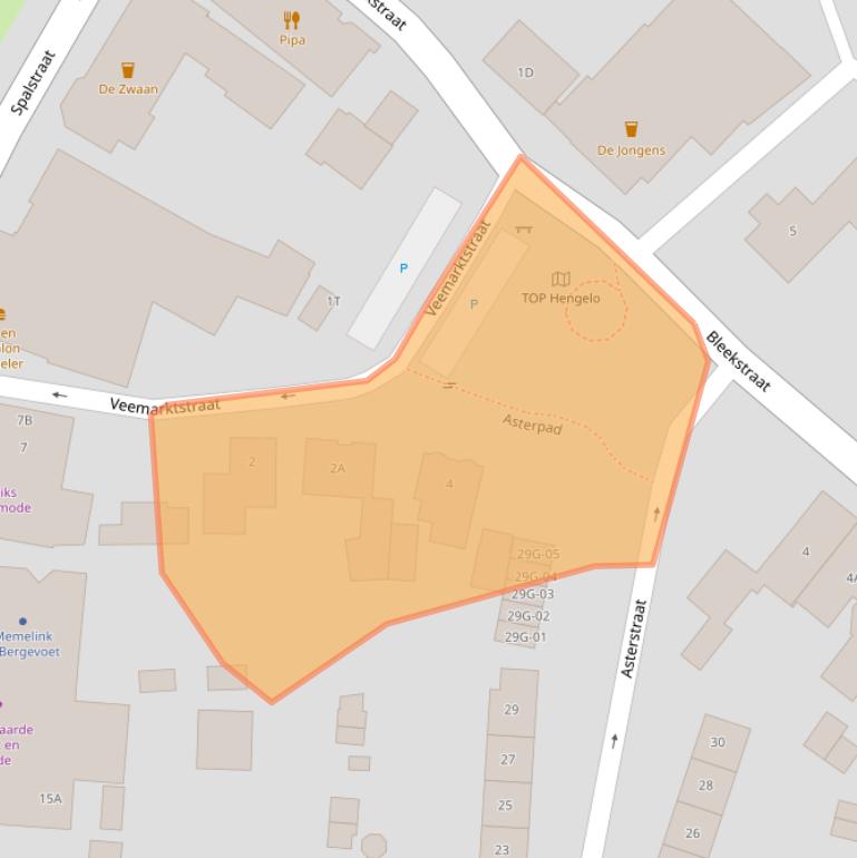 Kaart van postcodegebied 7255XX.