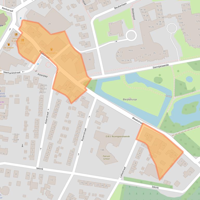 Kaart van postcodegebied 7255XZ.