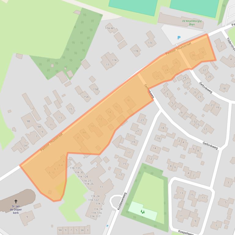 Kaart van postcodegebied 7256AX.