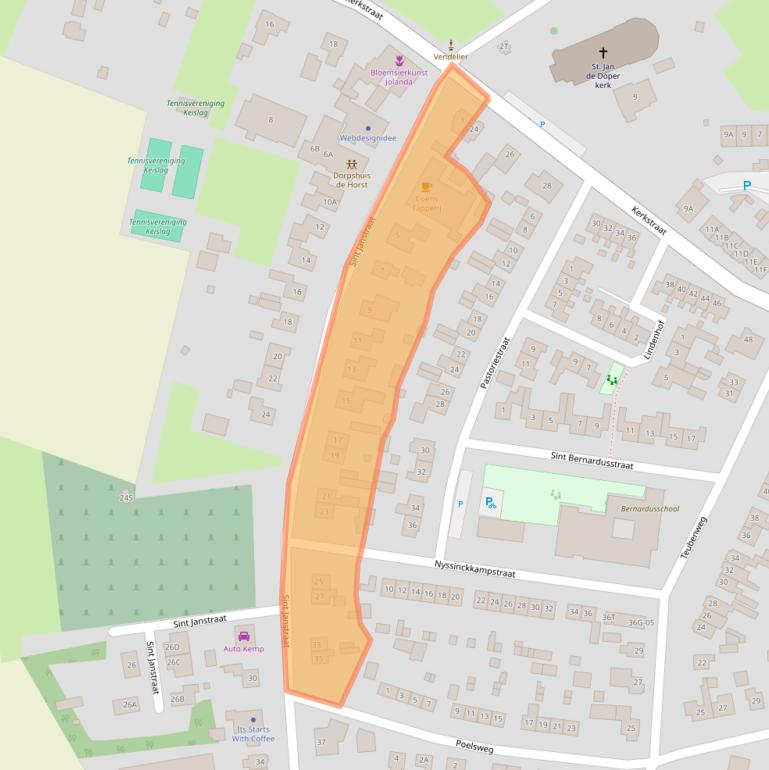 Kaart van postcodegebied 7256BA.