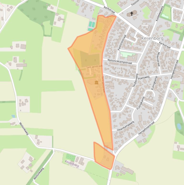 Kaart van postcodegebied 7256BC.