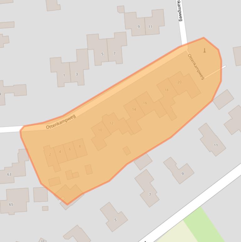 Kaart van postcodegebied 7256BG.