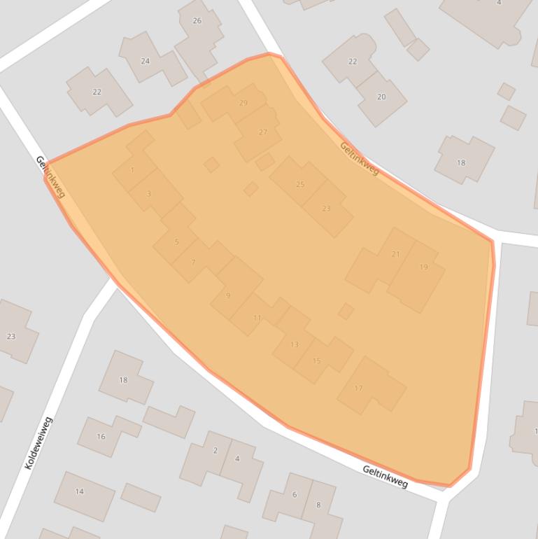 Kaart van postcodegebied 7256BN.