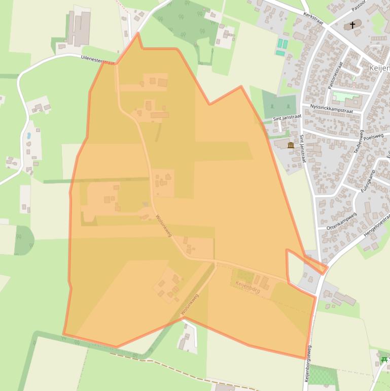 Kaart van postcodegebied 7256KA.