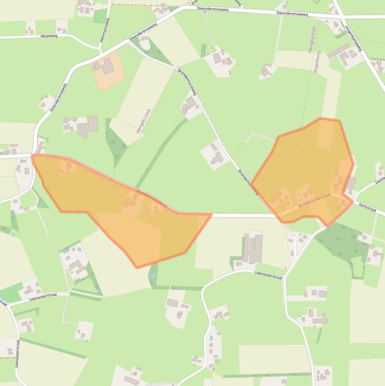 Kaart van postcodegebied 7256KE.