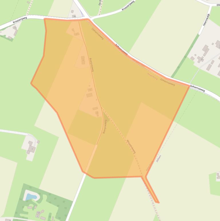 Kaart van postcodegebied 7256KS.