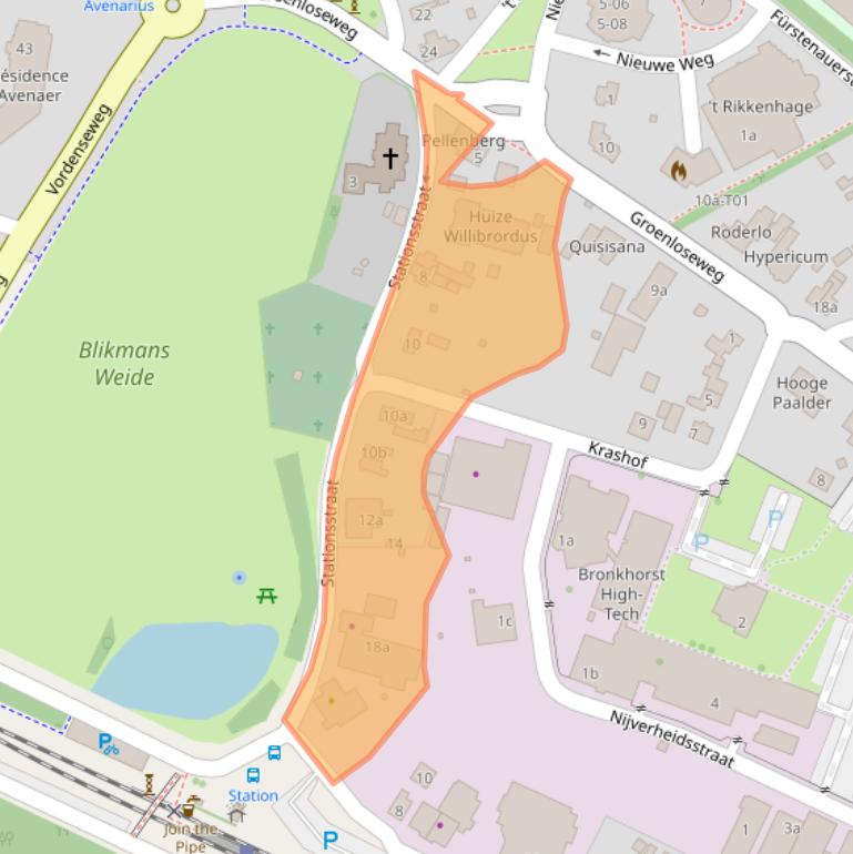 Kaart van postcodegebied 7261AD.