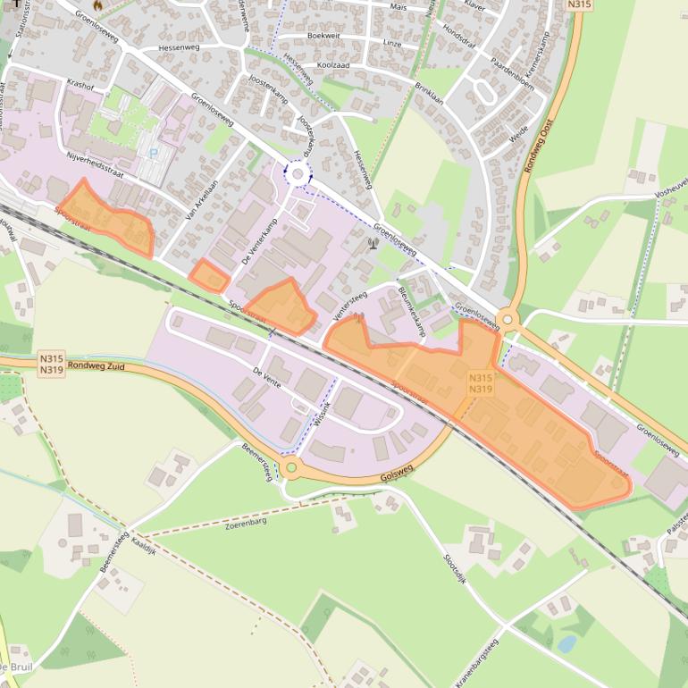 Kaart van postcodegebied 7261AG.