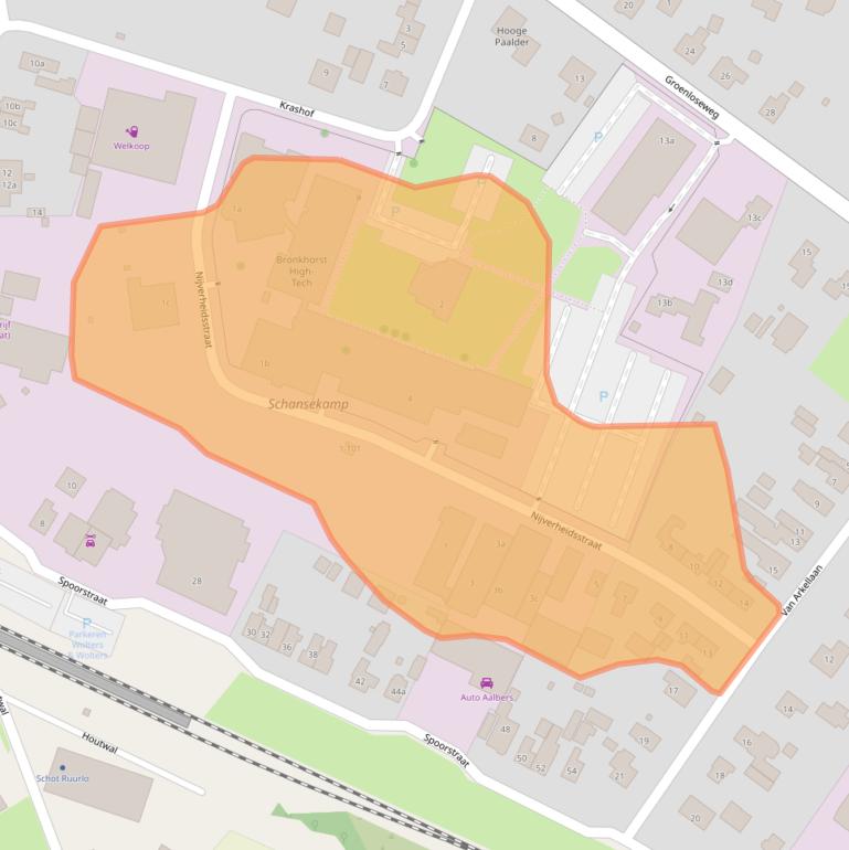 Kaart van postcodegebied 7261AK.