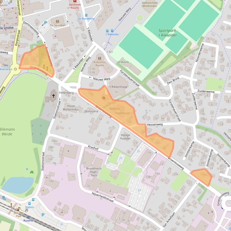 Kaart van postcodegebied 7261AN.