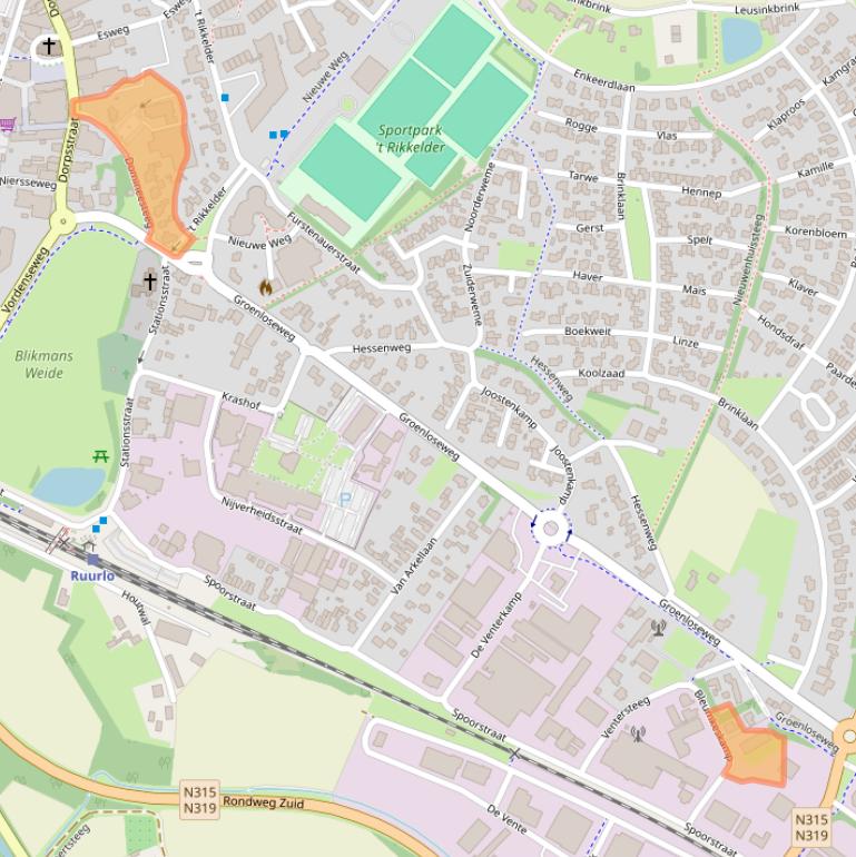 Kaart van postcodegebied 7261AS.