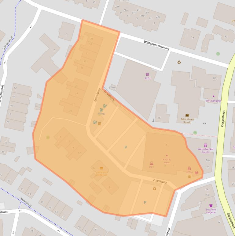 Kaart van postcodegebied 7261BA.